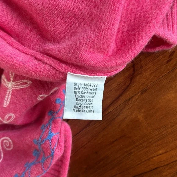 Johnny Was Ryan Zip Up Hoodie in Fuchsia XL NWT - Picture 9 of 13